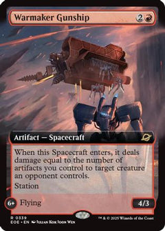 Warmaker Gunship (Extended Art) (339) [Edge of Eternities] foil - Deck Out Gaming