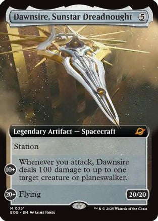Dawnsire, Sunstar Dreadnought (Extended Art) (351) [Edge of Eternities] foil - Deck Out Gaming
