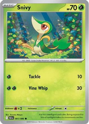 Snivy (1) [SV: Black Bolt] Reverse Holofoil - Deck Out Gaming