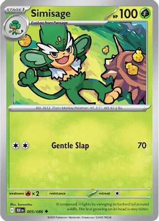 Simisage (5) [SV: Black Bolt] Reverse Holofoil - Deck Out Gaming