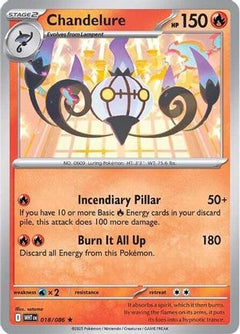 Chandelure (18) [SV: White Flare] Holofoil - Deck Out Gaming