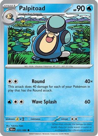 Palpitoad (20) [SV: Black Bolt] Reverse Holofoil - Deck Out Gaming