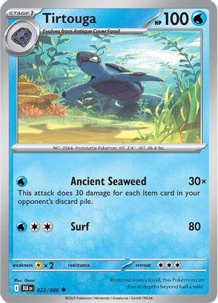 Tirtouga (22) [SV: Black Bolt] Reverse Holofoil - Deck Out Gaming