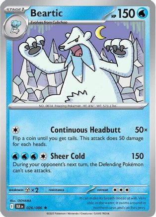 Beartic (26) [SV: Black Bolt] Reverse Holofoil - Deck Out Gaming