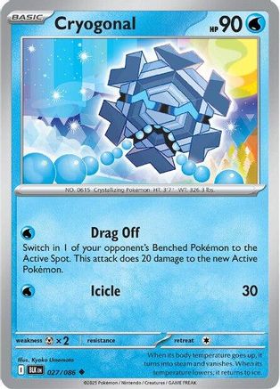 Cryogonal (27) [SV: Black Bolt] Reverse Holofoil - Deck Out Gaming