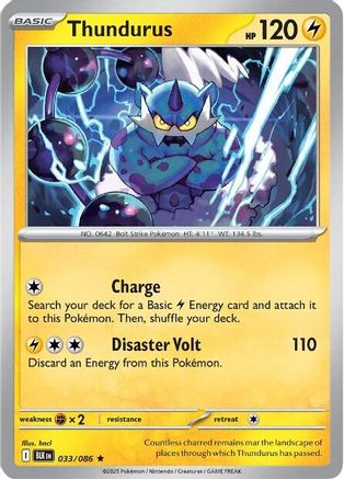 Thundurus (33) [SV: Black Bolt] Holofoil - Deck Out Gaming