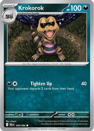 Krokorok (58) [SV: Black Bolt] Reverse Holofoil - Deck Out Gaming