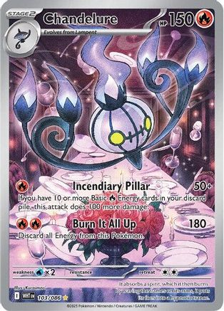 Chandelure - 103/086 (103) [SV: White Flare] Holofoil - Deck Out Gaming