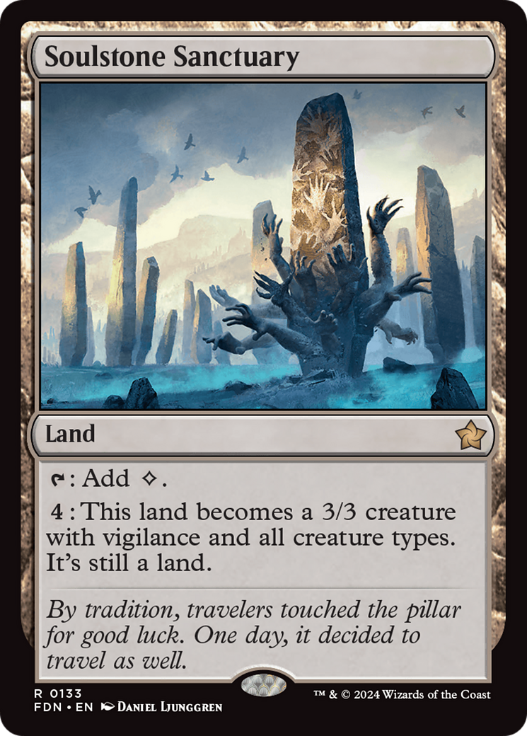 Soulstone Sanctuary (133) [Foundations] foil - Deck Out Gaming