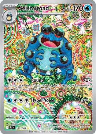 Seismitoad - 105/086 (105) [SV: Black Bolt] Holofoil - Deck Out Gaming