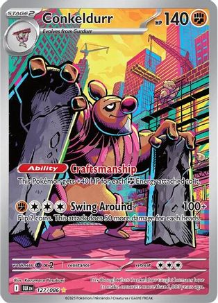 Conkeldurr - 127/086 (127) [SV: Black Bolt] Holofoil - Deck Out Gaming