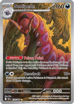 Scolipede - 134/086 (134) [SV: Black Bolt] Holofoil - Deck Out Gaming