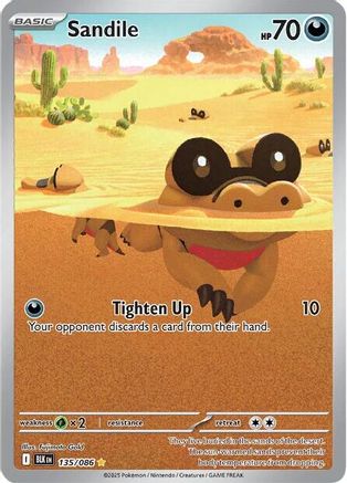 Sandile - 135/086 (135) [SV: Black Bolt] Holofoil - Deck Out Gaming