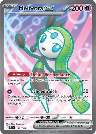 Meloetta ex - 159/086 (159) [SV: Black Bolt] Holofoil - Deck Out Gaming