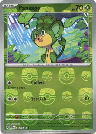 Pansage (Master Ball Pattern) (4) [SV: Black Bolt] Holofoil - Deck Out Gaming