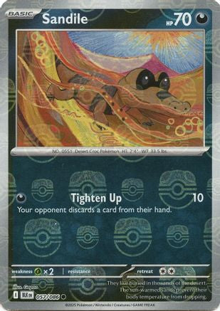 Sandile (Master Ball Pattern) (57) [SV: Black Bolt] Holofoil - Deck Out Gaming