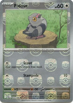 Pidove (Master Ball Pattern) (71) [SV: Black Bolt] Holofoil - Deck Out Gaming