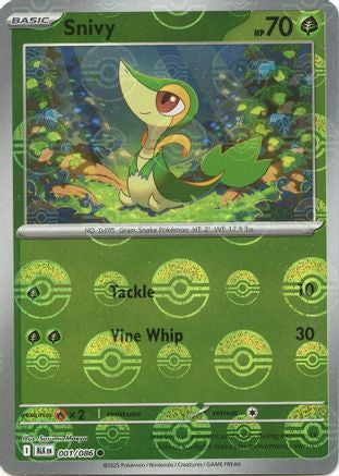 Snivy (Poke Ball Pattern) (1) [SV: Black Bolt] Holofoil - Deck Out Gaming