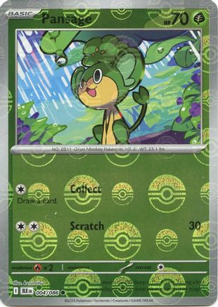 Pansage (Poke Ball Pattern) (4) [SV: Black Bolt] Holofoil - Deck Out Gaming