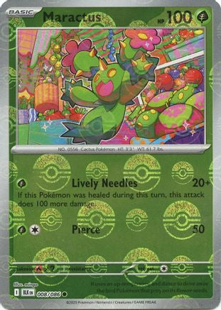 Maractus (Poke Ball Pattern) (8) [SV: Black Bolt] Holofoil - Deck Out Gaming
