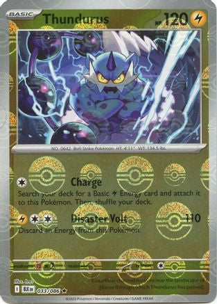 Thundurus (Poke Ball Pattern) (33) [SV: Black Bolt] Holofoil - Deck Out Gaming