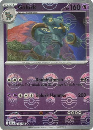 Golurk (Poke Ball Pattern) (43) [SV: Black Bolt] Holofoil - Deck Out Gaming