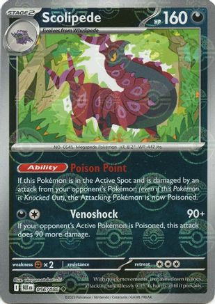 Scolipede (Poke Ball Pattern) (56) [SV: Black Bolt] Holofoil - Deck Out Gaming