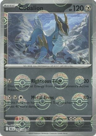 Cobalion (Poke Ball Pattern) (66) [SV: Black Bolt] Holofoil - Deck Out Gaming