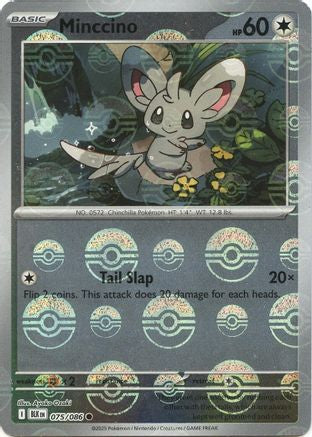Minccino (Poke Ball Pattern) (75) [SV: Black Bolt] Holofoil - Deck Out Gaming