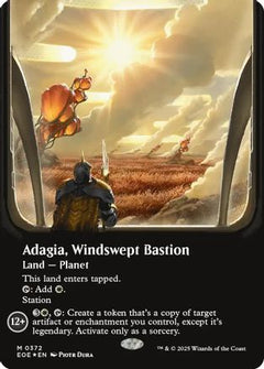Adagia, Windswept Bastion (Borderless) (Galaxy Foil) (372) [Edge of Eternities] foil - Deck Out Gaming
