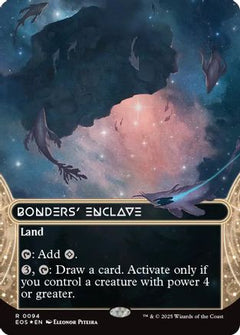 Bonders' Enclave (0094) (Borderless) (Galaxy Foil) (94) [Edge of Eternities: Stellar Sights] foil - Deck Out Gaming