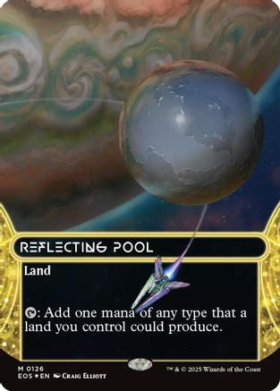 Reflecting Pool (0126) (Borderless) (Galaxy Foil) (126) [Edge of Eternities: Stellar Sights] foil - Deck Out Gaming