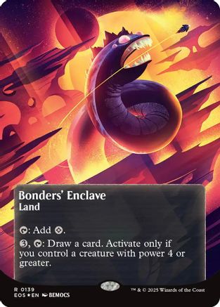 Bonders' Enclave (0136) (Borderless) (Galaxy Foil) (139) [Edge of Eternities: Stellar Sights] foil - Deck Out Gaming