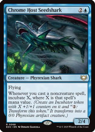 Chrome Host Seedshark (68) [Commander: Edge of Eternities] - Deck Out Gaming
