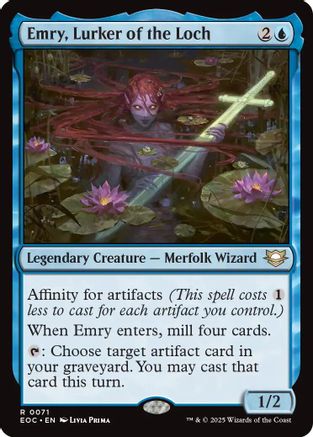 Emry, Lurker of the Loch (71) [Commander: Edge of Eternities] - Deck Out Gaming