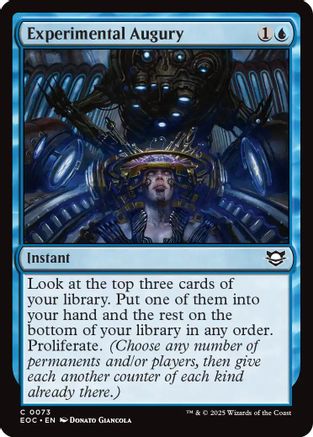 Experimental Augury (73) [Commander: Edge of Eternities] - Deck Out Gaming