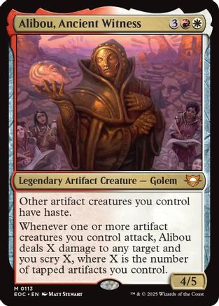 Alibou, Ancient Witness (113) [Commander: Edge of Eternities] - Deck Out Gaming