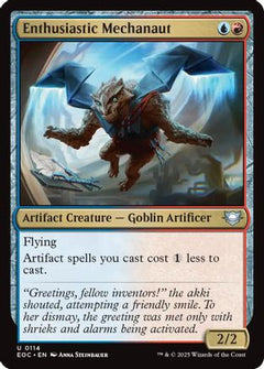 Enthusiastic Mechanaut (114) [Commander: Edge of Eternities] - Deck Out Gaming