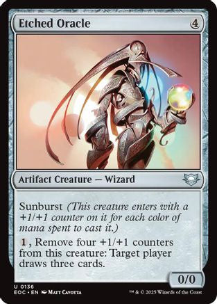 Etched Oracle (136) [Commander: Edge of Eternities] - Deck Out Gaming