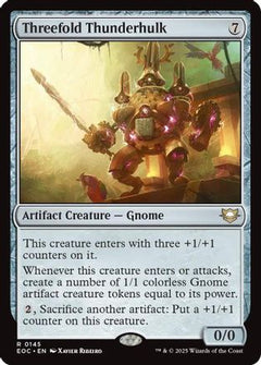 Threefold Thunderhulk (145) [Commander: Edge of Eternities] - Deck Out Gaming