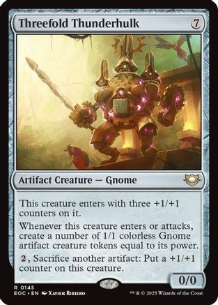Threefold Thunderhulk (145) [Commander: Edge of Eternities] - Deck Out Gaming