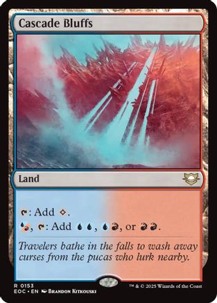 Cascade Bluffs (153) [Commander: Edge of Eternities] - Deck Out Gaming