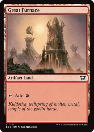 Great Furnace (161) [Commander: Edge of Eternities] - Deck Out Gaming