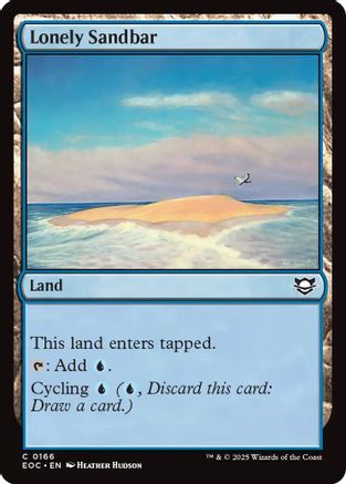 Lonely Sandbar (166) [Commander: Edge of Eternities] - Deck Out Gaming