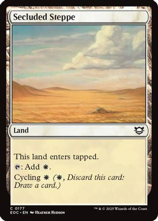Secluded Steppe (177) [Commander: Edge of Eternities] - Deck Out Gaming