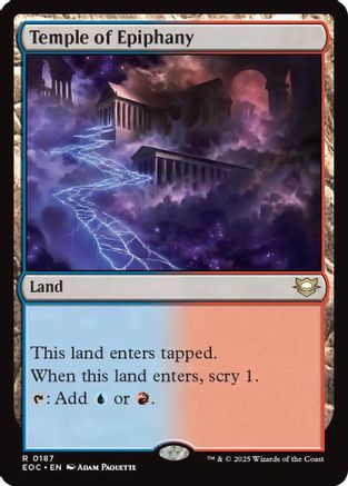 Temple of Epiphany (187) [Commander: Edge of Eternities] - Deck Out Gaming