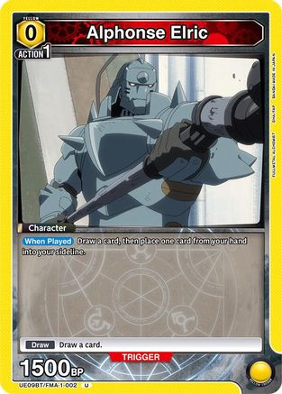 Alphonse Elric (002) (UE09BT/FMA-1-002) [UE09BT: FULLMETAL ALCHEMIST] - Deck Out Gaming