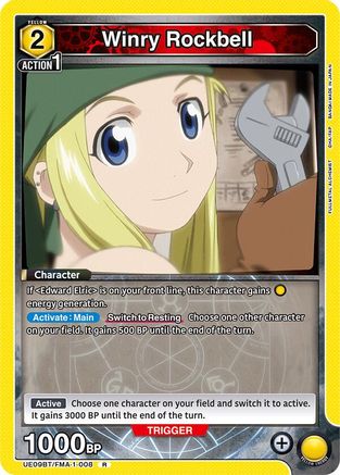 Winry Rockbell (008) (UE09BT/FMA-1-008) [UE09BT: FULLMETAL ALCHEMIST] Foil - Deck Out Gaming