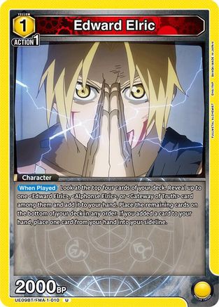 Edward Elric (010) (UE09BT/FMA-1-010) [UE09BT: FULLMETAL ALCHEMIST] - Deck Out Gaming