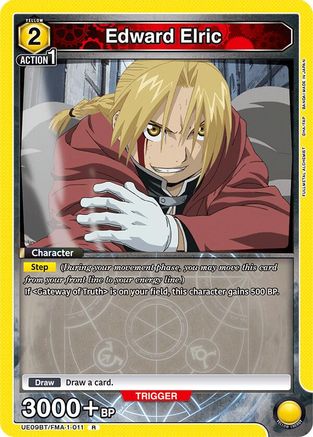 Edward Elric (011) (UE09BT/FMA-1-011) [UE09BT: FULLMETAL ALCHEMIST] Foil - Deck Out Gaming